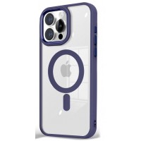 Чехол пластиковый J-CASE Magsafe для iPhone 16 (Фиолетовый)