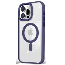 Чехол пластиковый J-CASE Magsafe для iPhone 16 (Фиолетовый)
