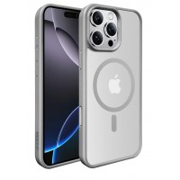 Чехол пластиковый J-CASE Magsafe для iPhone 16 Pro Max (Серый-матовый)