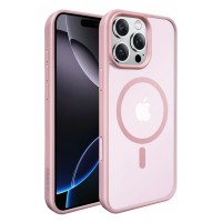 Чехол пластиковый J-CASE Magsafe для iPhone 16 Pro (Розовый)