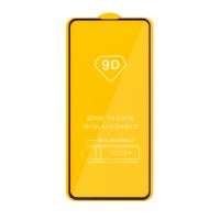 Защитное стекло 9D для iPhone 14 Pro Max (черный)