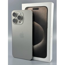 б/у Apple iPhone 15 Pro Max 256GB Natural Titanium 359/89% (358525992650691)