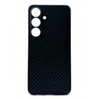 Чехол-накладка Carbon MagSafe для Samsung S25 (Черный)