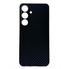 Чехол-накладка Carbon MagSafe для Samsung S25 (Черный)