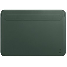 14.2" Чехол WIWU Skin Pro Leather Sleeve для MacBook Pro 2021/23 (зеленый)
