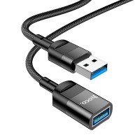 Переходник HOCO U107 USB-A(штекер) to USB3.0(гнездо) 1.2m (черный)