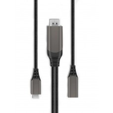 Кабель-переходник WIWU X10 Type-C to HDMI Cable (серый)