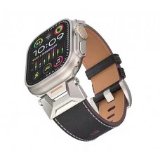 Кожаный ремешок COTECi iW-004-BK Leather 42/44/45/49mm (черный)
