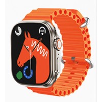 Смарт часы COTEetCI 27001-TI Ultra 1 корпус цвета "Titanium" ремешок оранжевого цвета.