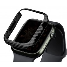Защитный бампер Carbon 600D для Apple Watch 44мм (Черный матовый)