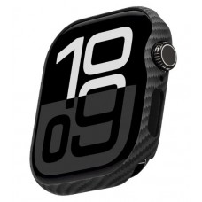 Защитный бампер Carbon 600D для Apple Watch 10 46мм (Черный матовый)