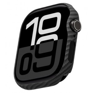 Защитный бампер Carbon 600D для Apple Watch 10 46мм (Черный матовый)