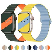 Силиконовый ремешок HOCO AS102 для Apple Watch 42/44/45/49mm (Midnight blue/Gray)