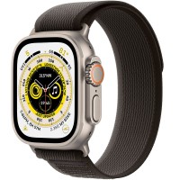 Нейлоновый браслет COTEetCi Trail Loop 21045-KG для Apple Watch 42/44/45/49mm (Black-Gray)