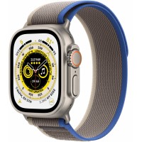 Часы Apple Watch Series Ultra, 49 мм, корпус из титана, ремешок Trail Loop цвета Синий/Серый.