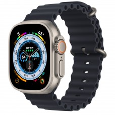 Apple Watch Series 8 Ultra, 49 мм, корпус из титана, ремешок Ocean "темная ночь"