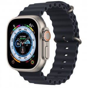 Часы Apple Watch Series Ultra, 49 мм, корпус из титана, ремешок Ocean "Темная ночь"