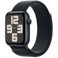 Apple Watch SE 2, 40 мм, корпус из алюминия цвета «темная ночь», ремешок Sport цвета «темная ночь».