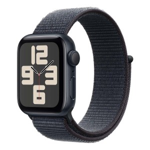 Apple Watch SE 2, 40 мм, корпус из алюминия цвета "Темная ночь", ремешок Sport цвета "Ink".