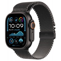 Часы Apple Watch Series Ultra 2 2024, 49 мм, корпус из черного титана, ремешок Milanese "Титановый черный"