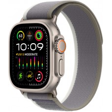 Часы Apple Watch Series Ultra 2, 49 мм, корпус из титана, ремешок Trail "Зеленый/серый"