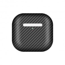 Чехол Carbon для Apple AirPods 4 (Черный матовый)