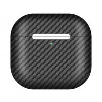Чехол Carbon 600D для Apple AirPods 4 (Черный матовый)