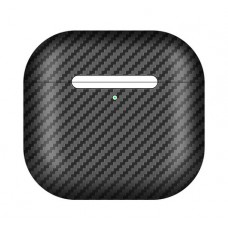 Чехол Carbon 600D для Apple AirPods 4 (Черный матовый)