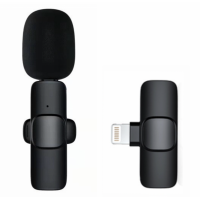 Микрофон петличный COTEetCI 74007 беспроводной Lightning (черный)