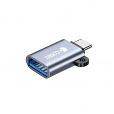 Переходник COTEetCI 87617 Type-C to USB-A (Серый)
