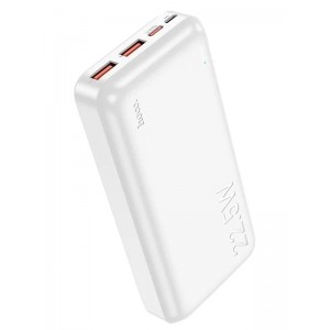 Внешний аккумулятор 20000mAh HOCO J101A 22.5W TypeC+2xUSB-A (белый)