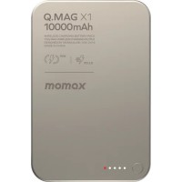 Внешний аккумулятор 10000mAh Momax Q.Mag X1 MagSafe 15W (Натуральный титан)