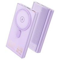 Внешний аккумулятор MagSafe 10000mAh HOCO Q22 22.5W PD20W+QC3.0 Type-C/2xUSB-A (Фиолетовый)