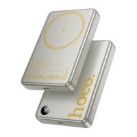 Внешний аккумулятор MagSafe 10000mAh HOCO Q34 PD20W+Q.C3.0 (титановый золотой)