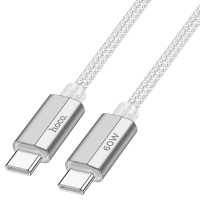 Кабель HOCO U134 Type-C to Type-C 60W (Серый)