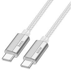 Кабель HOCO U134 Type-C to Type-C 60W (Серый)