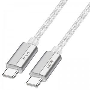 Кабель HOCO U134 Type-C to Type-C 60W (Серый)