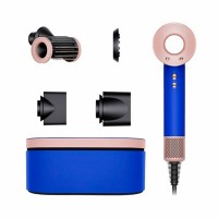 Фен Dyson HD15 Supersonic, 4 насадки+кейс (синий/пудровый)