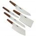 Набор Xiaomi HuoHou German Steel 5 ножей с подставкой HU0158