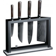Набор кухонных ножей HuoHou Damascus Kitchen Knife Set 4+1 на подставке HU0297