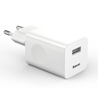 Адаптер питания Baseus CCALL-BX02 USB-A QC3.0 17W  (белый)
