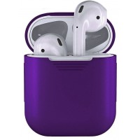 Чехол силиконовый для Apple Airpods 1/2 Silicone Case (Violet)