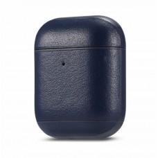 Leather Case for Airpods 1/2 (синий)