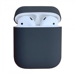Чехол силиконовый для Apple Airpods 1/2 Silicone Case (Gray)