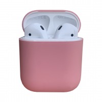 Чехол силиконовый для Apple Airpods 1/2 Silicone Case (Pink)