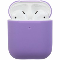 Чехол силиконовый для Apple Airpods 1/2 Silicone Case (Purple)