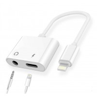 Аудио кабель Apple Lightning to Lightning Audio + Charge (белый)