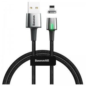 Кабель магнитный Baseus Zinc Magnetic Cable USB For iP 1.5A (черный)