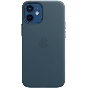 Накладка Leather Case для iPhone 12 Mini (Blue Lake)