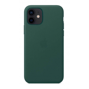 Накладка Leather Case Magsafe для iPhone 12 Mini (Pine Green)